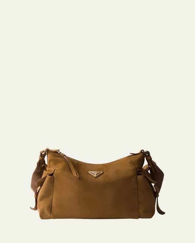 Lambskin Suede Shoulder Bag